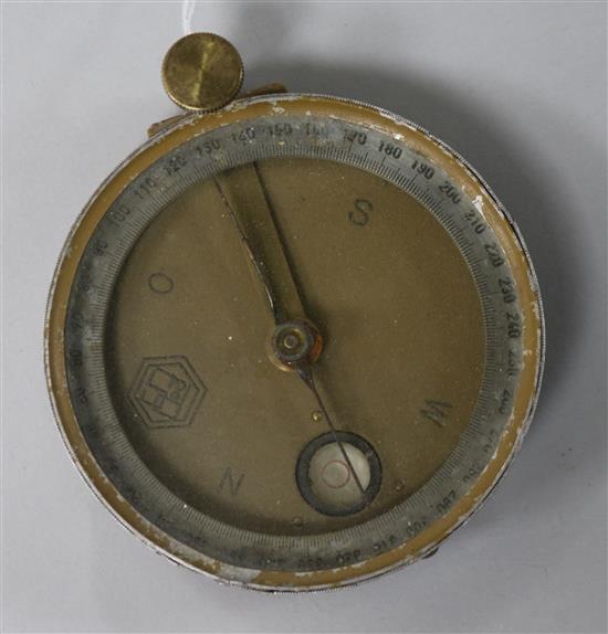 A German WWII Africa Corps compass, possibly from a machine gun,